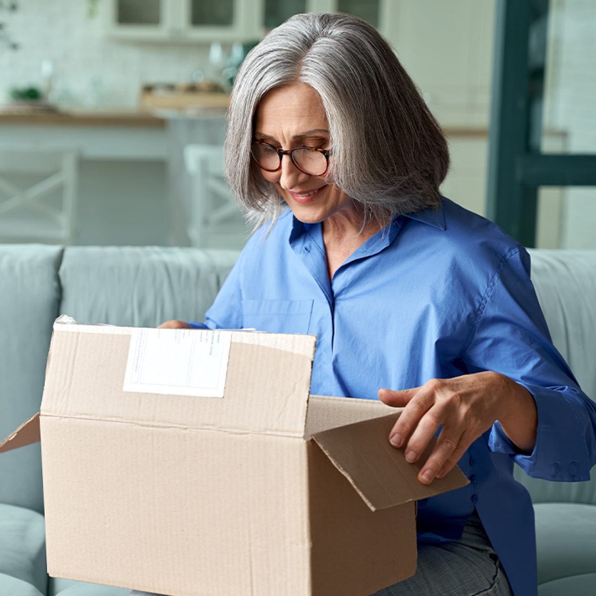 Opening Delivery Box